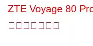 ZTE Voyage 80 Pro 携帯電話の機能